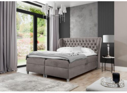 Chesterfield Box Spring Bed Luxury Bedroom Furnishings Modern Upholstered bed
