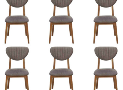 Design Chair Armchair Set Dining room 6x Chairs Suite Upholstery Design