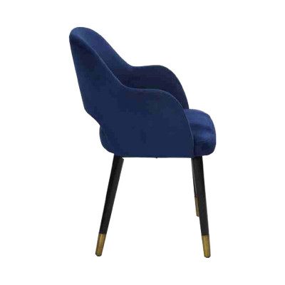 Luxury 6x Chairs Blue kitchen furniture designer modern dining room chair wooden furniture