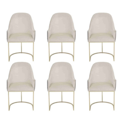 Modern upholstered chair 6x chairs dining room chair high quality kitchen chair multicolored