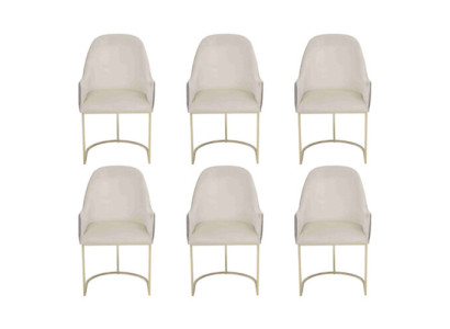Modern upholstered chair 6x chairs dining room chair high quality kitchen chair multicolored