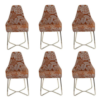 Modern Dining Room Chair Kitchen Chair 6x Chairs Recliner Luxury Multicolored