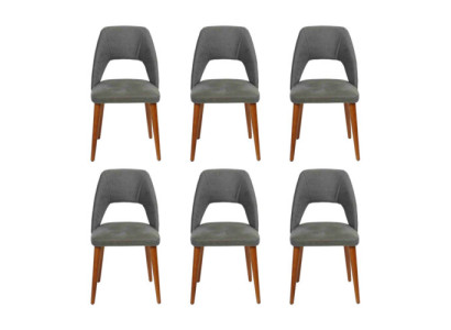 Chair Designer 6x Chairs Wooden Chair Dining room chair Luxury Wood new Furniture new