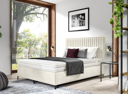 Designer Bed Double bed Luxury Bedroom Upholstered bed 160x200cm Modern Style