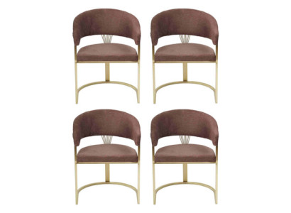 Design Lehn Suite Armchair Complete Modern Set new 4x Chairs Chair Upholstery