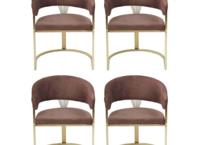 Design Lehn Suite Armchair Complete Modern Set new 4x Chairs Chair Upholstery