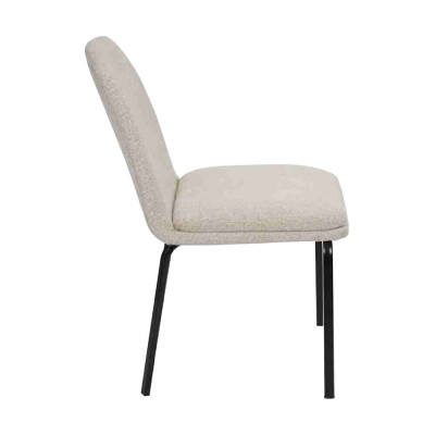 Group Suite Chairs 4x Chair Set Textile Upholstery Seat stainless steel Dining room new