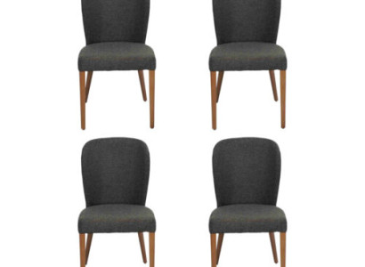 Armchair Upholstery Modern Wood 4x Chairs Luxury Upholstery Design Chair Armchair