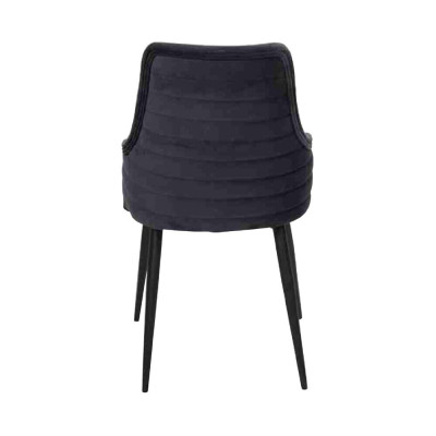 Modern Black Designer 4x Chairs Luxury Dining room Single Seater Furnishings