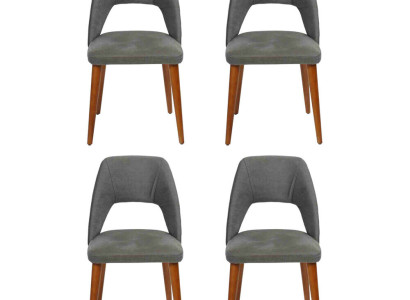 exclusive Upholstery 4-piece chair set kitchen furniture designer dining room chairs