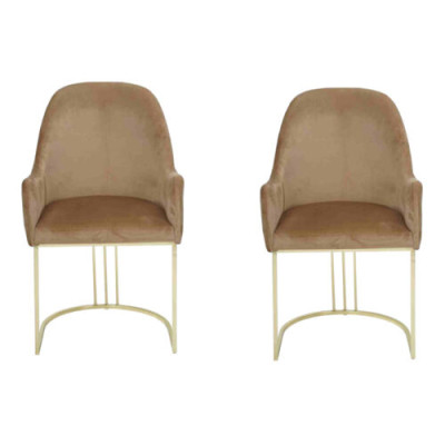 Chair Gold Dining room Design Textile Chairs Furniture Luxury Armchair new