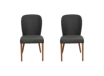 Modern Wood 2x Chairs Luxury Upholstery Design Chair Armchair new Armchair Upholstery
