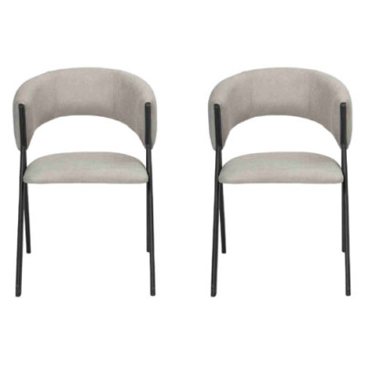 Dining room Luxury Designer Style Modern 2x Chairs Upholstered Seat Furnishings new
