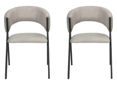 Dining room Luxury Designer Style Modern 2x Chairs Upholstered Seat Furnishings new