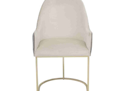 White upholstered chair Dining room chair Kitchen chairs Designer seating furniture new