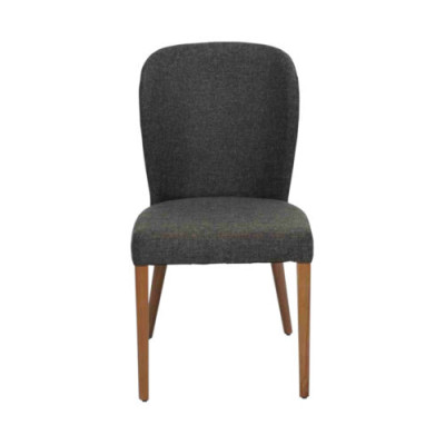 Gray Modern Wooden Chair Upholstery Recliner Designer Single Seater Armchair