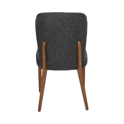 Gray Modern Wooden Chair Upholstery Recliner Designer Single Seater Armchair