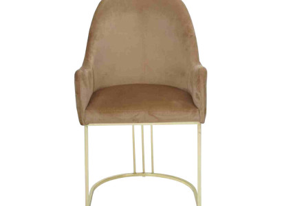 Golden Stainless Steel Chair Modern Upholstery Single Seater Designer 1x Recliner Chair