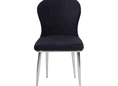 Black Stainless Steel Chair Designer Kitchen Furniture Luxury Upholstery Recliner Chairs