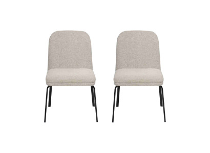 Modern White Chair Set Luxurious Dining Chairs Designer Furniture 2pcs