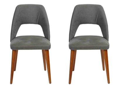 exclusive Gray-Brown Dining chairs Luxurious wooden chairs Upholstery Furniture