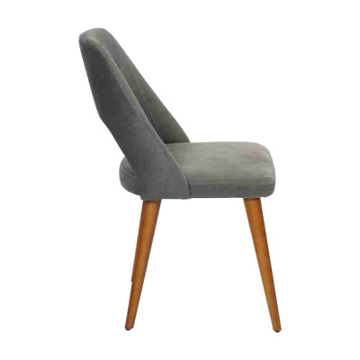 exclusive Gray-Brown Dining chairs Luxurious wooden chairs Upholstery Furniture
