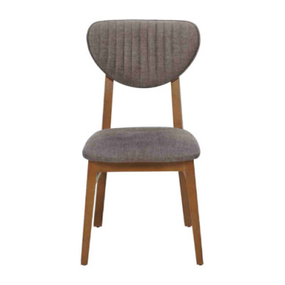 Brown wooden chair Designer upholstered chairs Luxurious dining room seating furniture