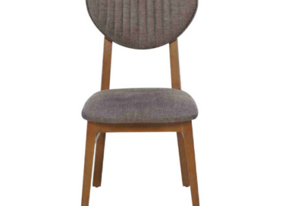 Brown wooden chair Designer upholstered chairs Luxurious dining room seating furniture