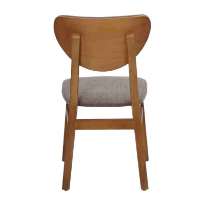 Brown wooden chair Designer upholstered chairs Luxurious dining room seating furniture