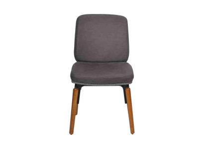 Gray Dining room Chair Modern Wooden Chair Designer Upholstery Seat Furniture