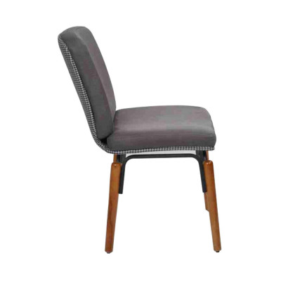 Gray Dining room Chair Modern Wooden Chair Designer Upholstery Seat Furniture