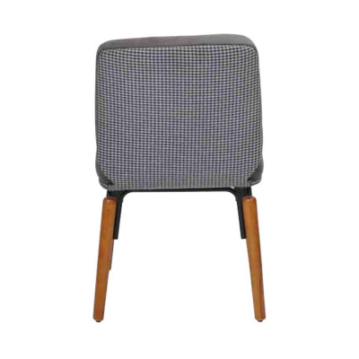 Gray Dining room Chair Modern Wooden Chair Designer Upholstery Seat Furniture