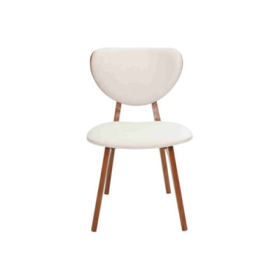 White Dining room chair Designer wooden chair Luxury single seater with Armrests