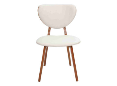 White Dining room chair Designer wooden chair Luxury single seater with Armrests