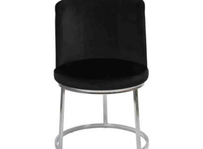 Black Designer Chair Stainless Steel Base Chair Modern Dining chairs new