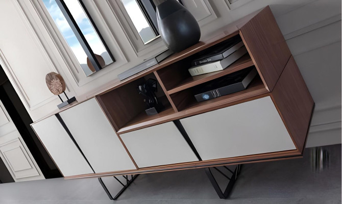 Suite Dining room Dining table Sideboard Dining room table Brown Set 2 pieces