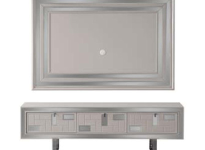 Wall unit sideboard TV stand wall panel white TV cabinet lowboard modern