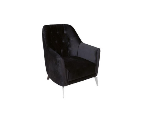 Modern living room set 2 soft Chesterfield sofas + modern black armchair