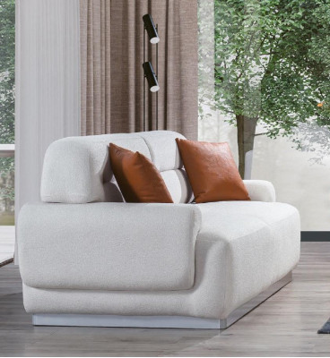 Three Seater Couch Fabric Sofa Couches Furniture Textile 230cm Fabric Couch Sofas