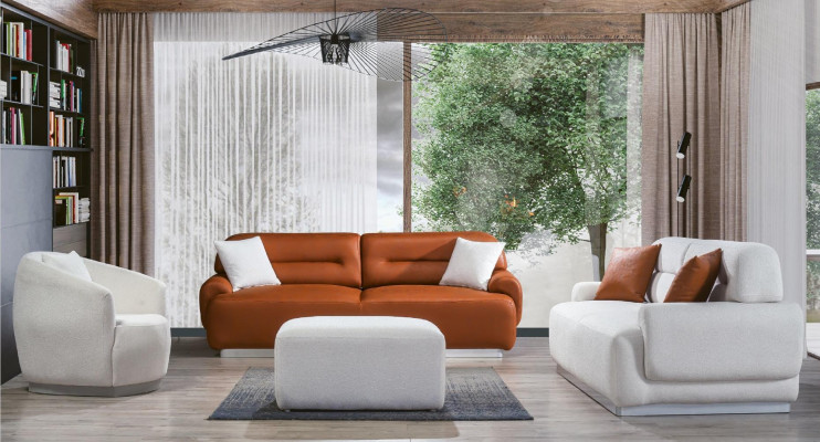 Three Seater Couch Fabric Sofa Couches Furniture Textile 230cm Fabric Couch Sofas