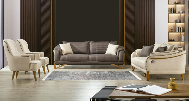 Sofa set Couch Set 3+3+1+1 Seat Upholstery Suite Furniture Seat cushions 4 pieces