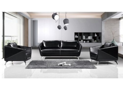 Sofa set 3+1+1 Seater Leather Sofa Couch Living landscape Suite Design Modern