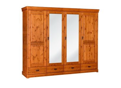 Wardrobe Country House Style Furniture Wardrobe Wood Bedroom Cabinets Brown new