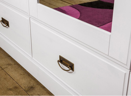 Wardrobe Country House Style Wardrobe Clothes Cabinets Wood Furniture White Shelf