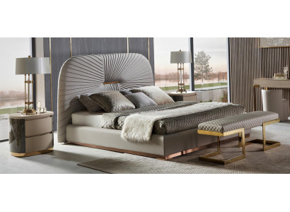 Designer Bed Bedroom Beds Textile Hotel Luxury Upholstery Seat Fabric Italy