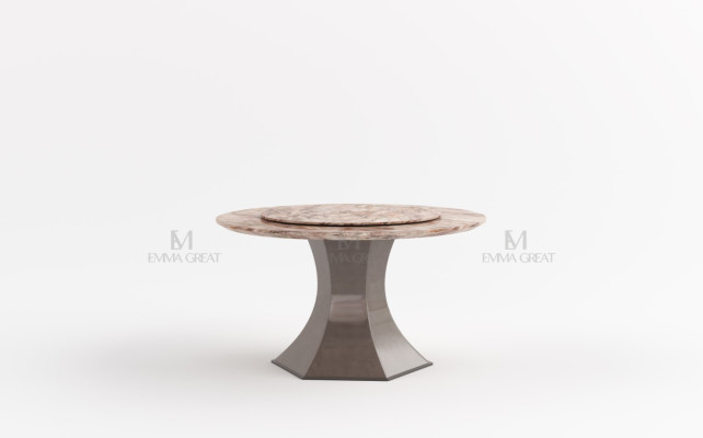 Round Dining table Round Table Living room Kitchen 135cm Luxury Marble Round Tables