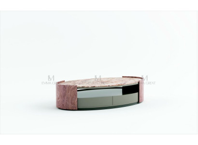 Designer Oval Coffee table Living room table Coffee table Sofa Table Side Marble
