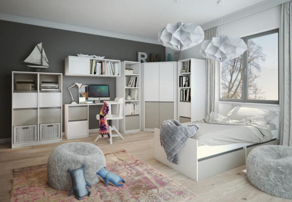 Youth bed Childrens bed Kids Design Modern Childrens room Bed 90 cm bed base new