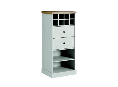 Country House White Wardrobe Chest of drawers Lowboard Sideboard Wood Buffet Chests of drawers Sideboard