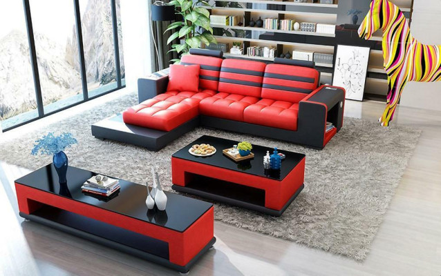 Corner sofa Upholstery Suite Living landscape L-shape Designer Sofa Couch Corner sofa Luxury